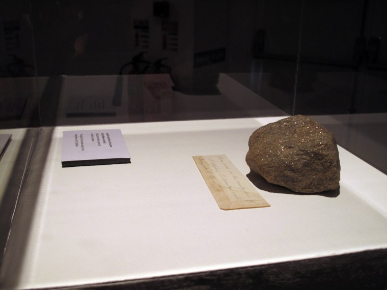 installation view of 'The Stone of St. Stephen's Martyrdom' at Garter Lane Arts Centre, 2012