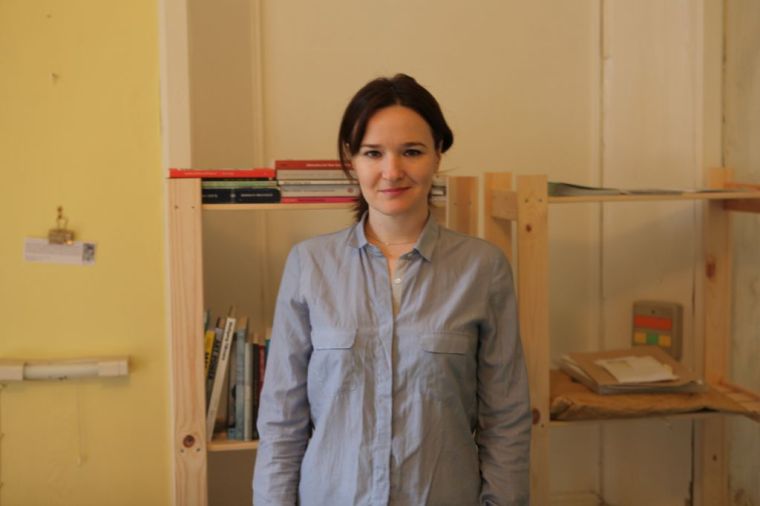 Jennie in her studio