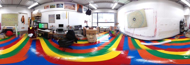 Alan Butler's studio - panoramic view