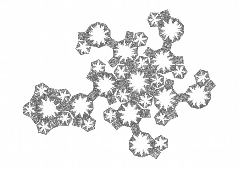 Alex Evans - Truncated Icosidodecahedron - 2014 60x70 copy