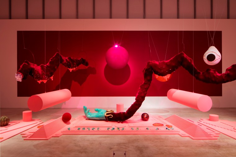 Tai Shani installation view of DC Semiramis. Photo by David Levene (1)