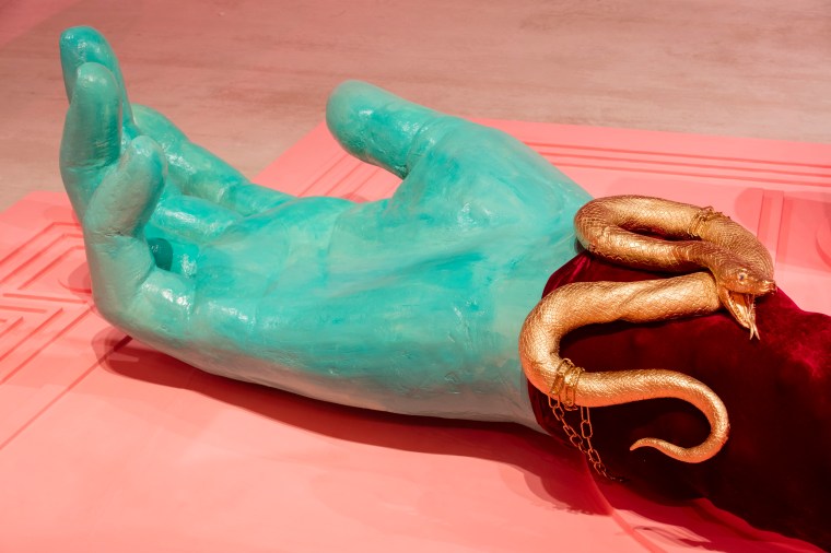 Tai Shani installation view of DC Semiramis. Photo by David Levene 8